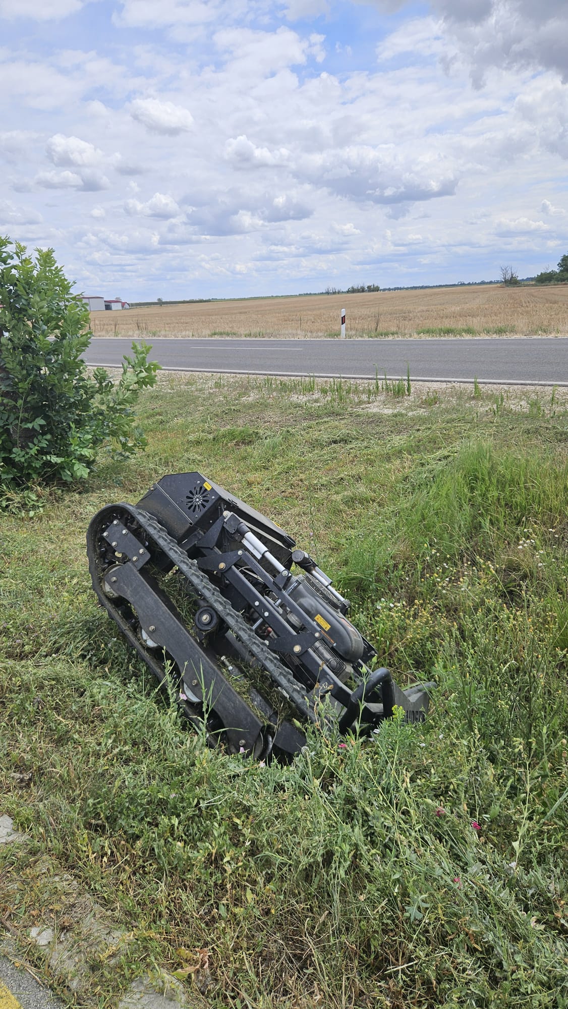 Kaszagép lejtőn
